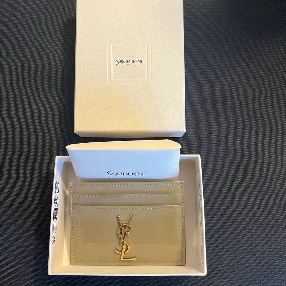 Saint Laurent Patent Leather Card Holder - Picture 2 of 9